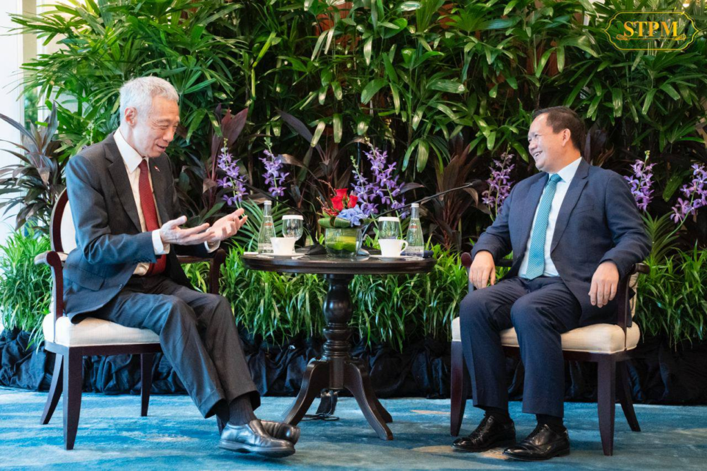 洪玛内总理与李显龙会晤强调两国合作潜力