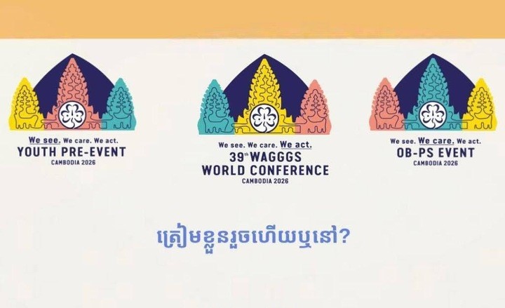 ព្រះរាជាណាចក្រកម្ពុជា រាប់ថយក្រោយ ៣០ថ្ងៃ ឆ្ពោះទៅធ្វើជាម្ចាស់ផ្ទះនៃព្រឹត្តិការណ៍កម្រិតពិភពលោក WAGGGS World Conference 2026