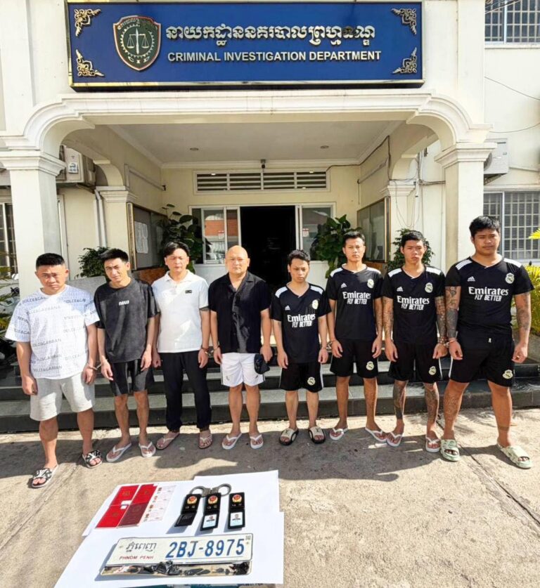 柬埔寨警方破获恶性绑架勒索案 逮捕8名中缅籍男子