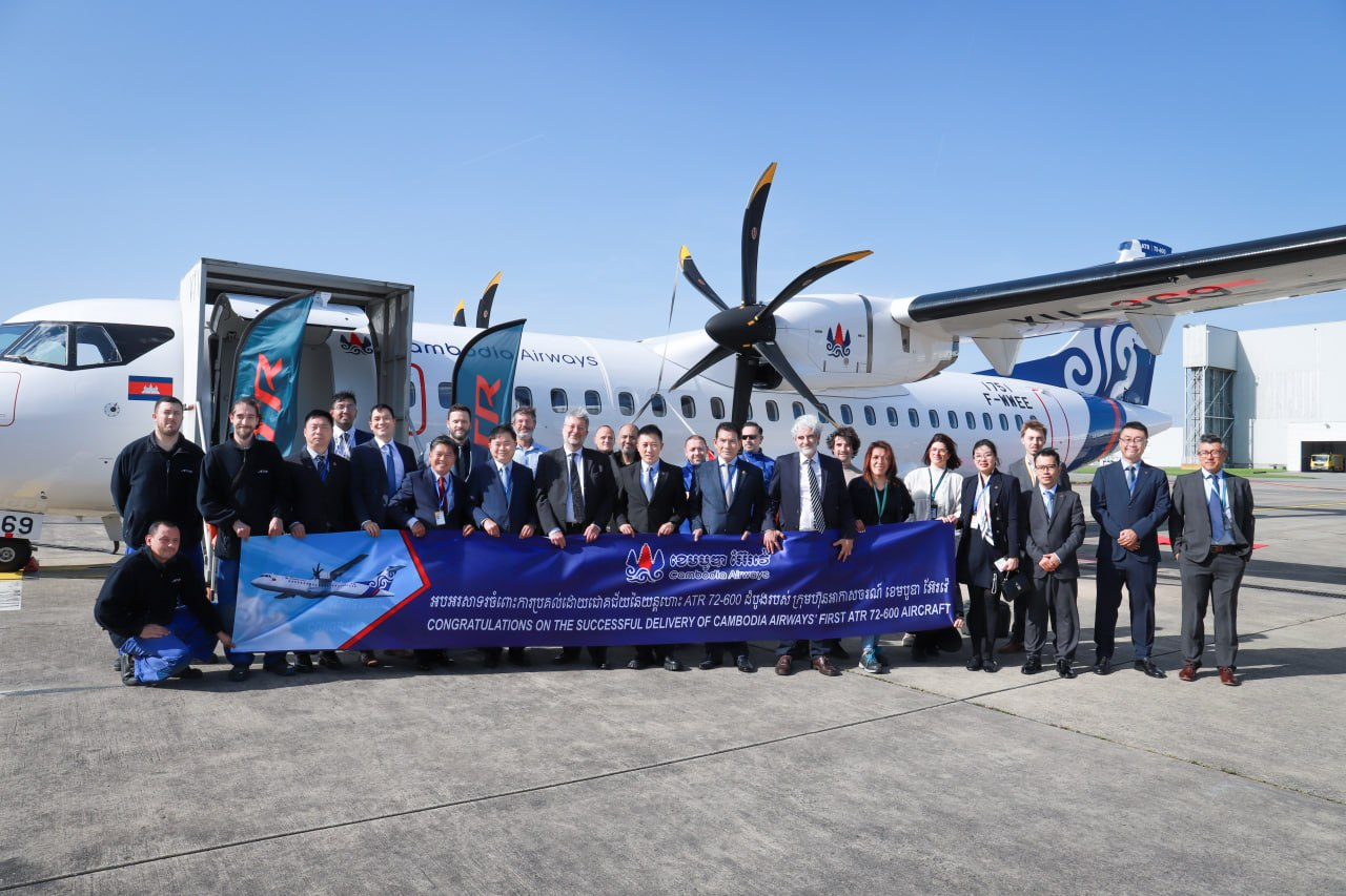 柬埔寨航空正式接收首架ATR72-600客机