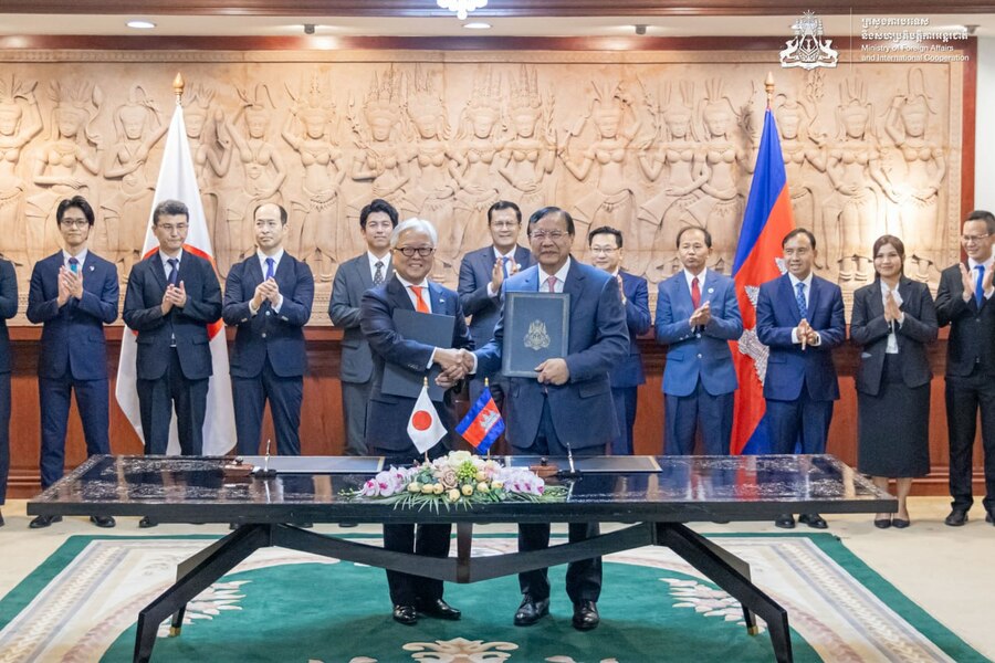 កម្ពុជា-ជប៉ុន ចុះហត្ថលេខាលើឥណទានសម្បទានជាង ១៦២លានដុល្លារ ដើម្បីស្តារប្រព័ន្ធស្រោចស្រព និងដោះទឹកភាគនិរតីរាជធានីភ្នំពេញ