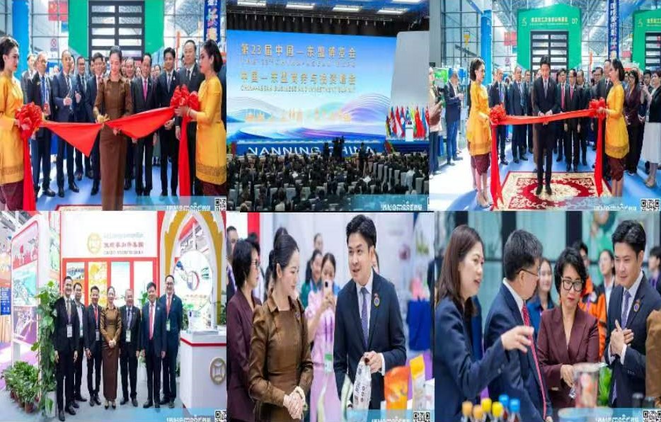 លោកស្រី ចម និម្មល ដឹកនាំគណៈប្រតិភូកម្ពុជាចូលរួម និងសម្ពោធស្តង់ពិព័រណ៍ក្នុង «ពិព័រណ៍ចិន-អាស៊ាន លើកទី២៣» នៅទីក្រុងណាននីង