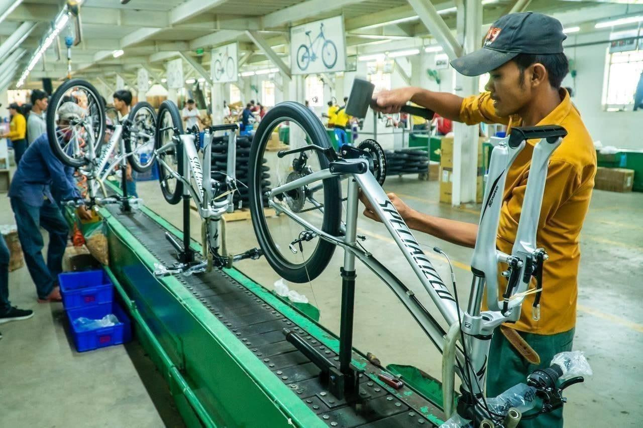 今年前8月柬埔寨自行车出口额近5亿美元 同比增长超20%