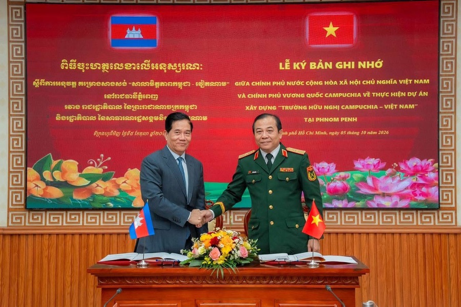 កម្ពុជា-វៀតណាម ចុះហត្ថលេខាលើអនុស្សរណៈ ស្តីពីគម្រោងសាងសង់ «សាលាមិត្តភាពកម្ពុជា-វៀតណាម» ក្នុងរាជធានីភ្នំពេញ
